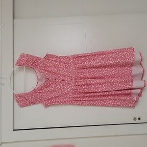 3XL Floral Dress color Red